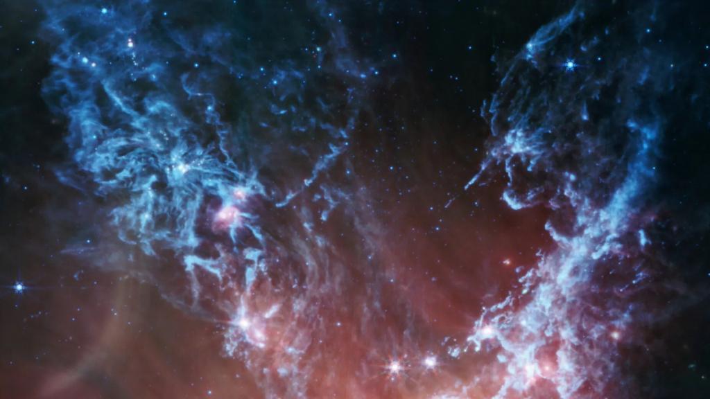 Телескоп Джеймс Уэбб снял молодые звезды в соседней галактике