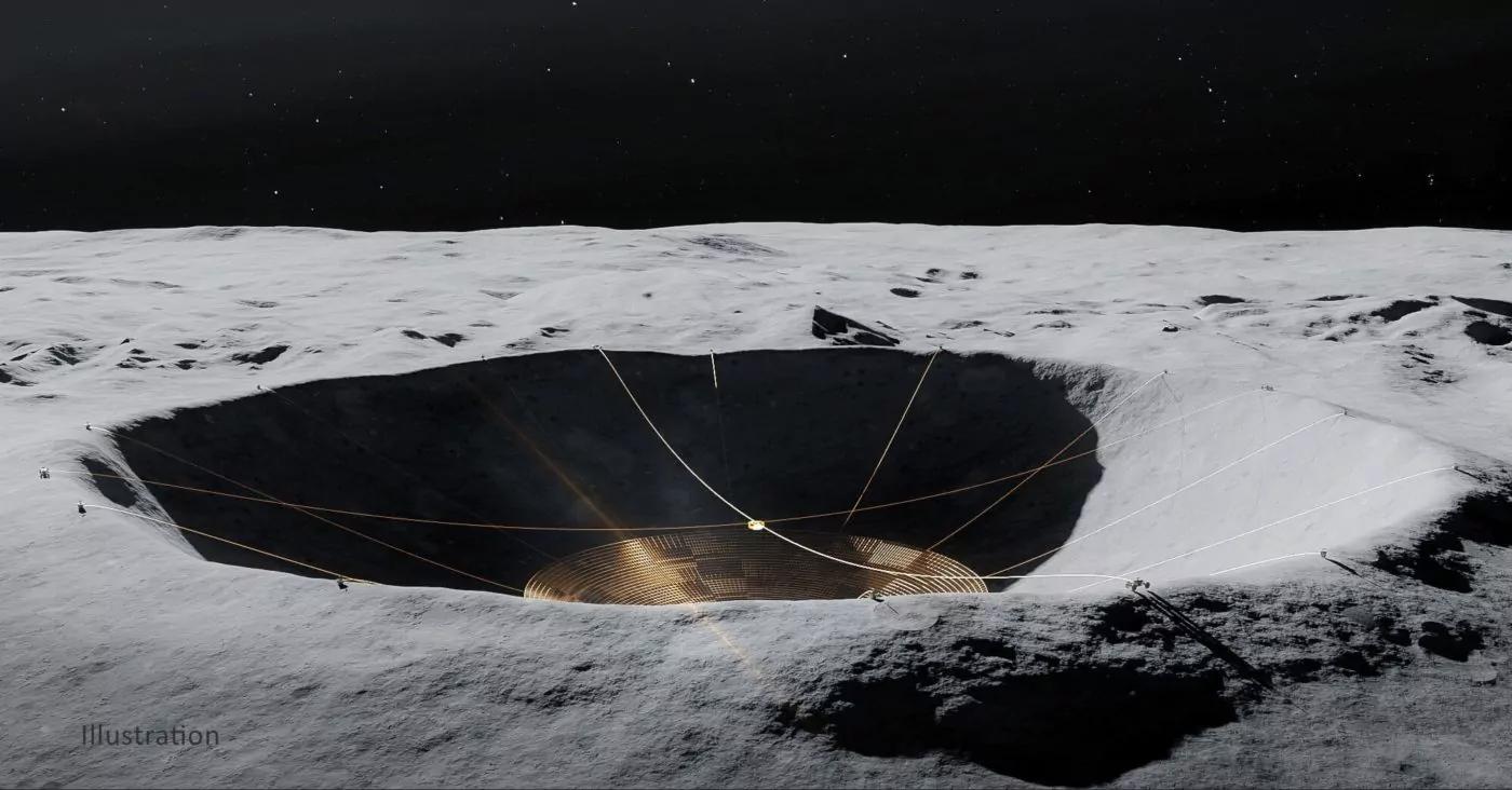 Ученые раскрывают планы создания гигантского гипертелескопа на Луне